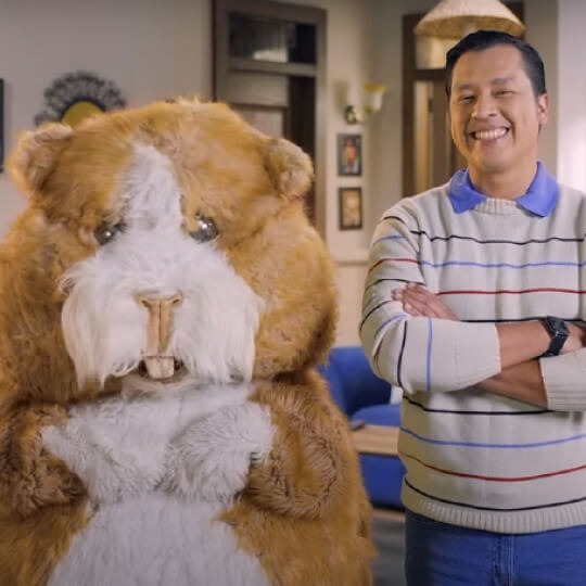 Imagen original de un cliente BCP con la mascota Wardadito